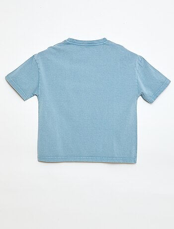 T-shirt oversize com efeito desbotado