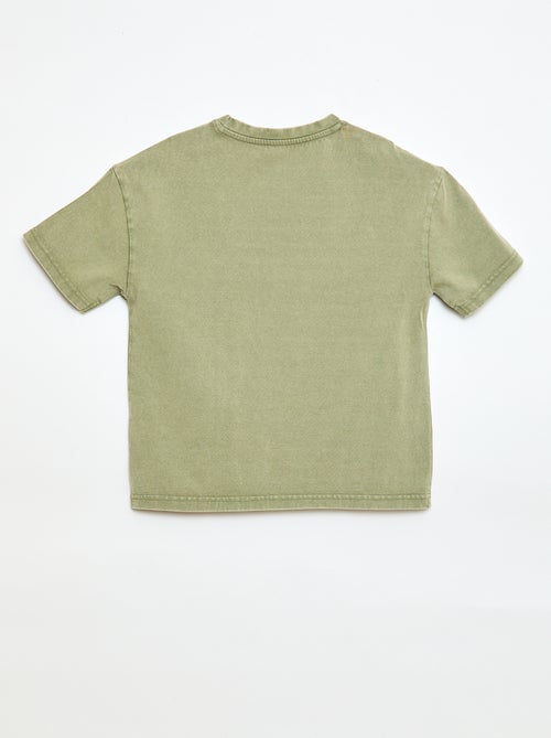 T-shirt oversize com efeito desbotado - Kiabi