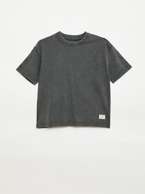 T-shirt oversize com efeito desbotado - Kiabi