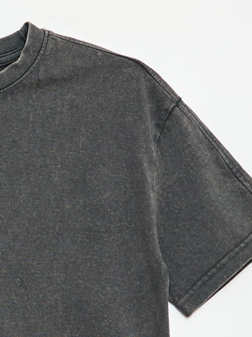 T-shirt oversize com efeito desbotado - Kiabi