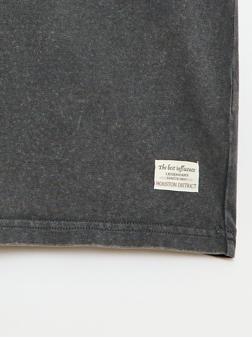 T-shirt oversize com efeito desbotado - Kiabi