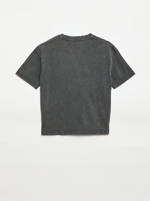T-shirt oversize com efeito desbotado - Kiabi