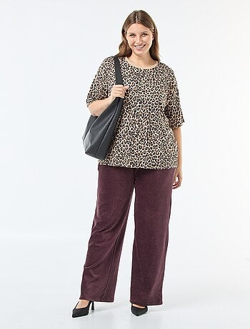 T-shirt oversize estampado