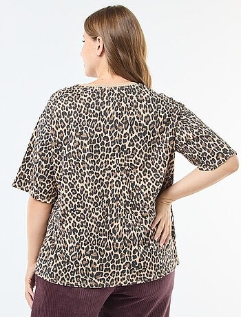T-shirt oversize estampado