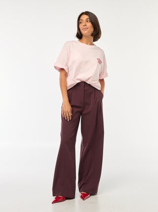 T-shirt oversize com estampado