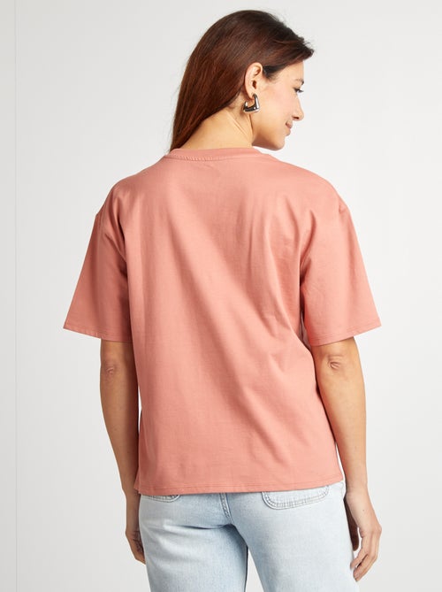 T-shirt oversize com gola redonda - Kiabi T-shirt oversize com gola redonda - Kiabi