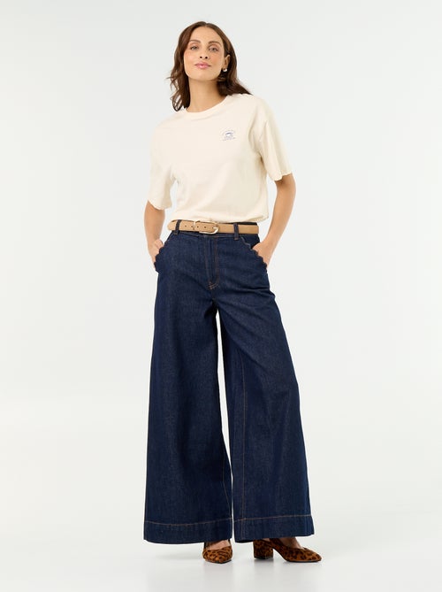 T-shirt oversize com mensagem - Kiabi