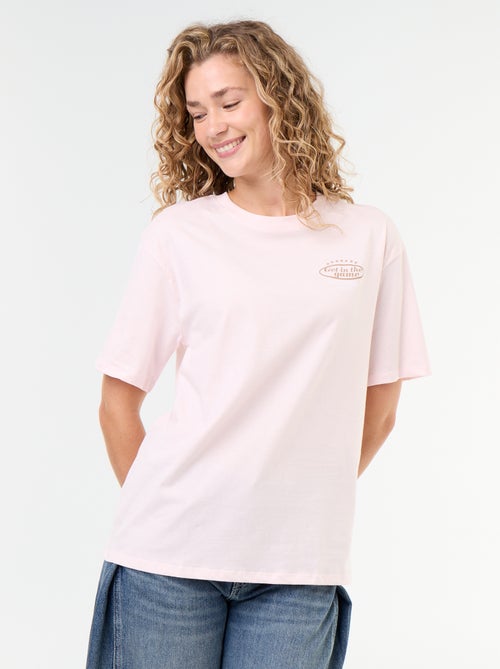 T-shirt oversize com mensagem - Kiabi T-shirt oversize com mensagem - Kiabi
