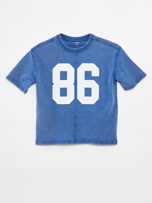 T-shirt oversize de manga curta - Kiabi