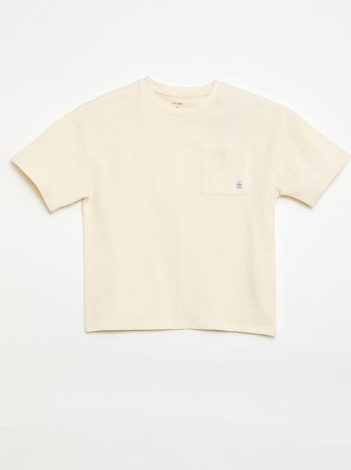 T-shirt oversize de manga curta - Kiabi