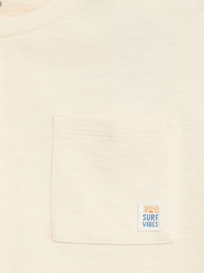 T-shirt oversize de manga curta Cinza - Kiabi