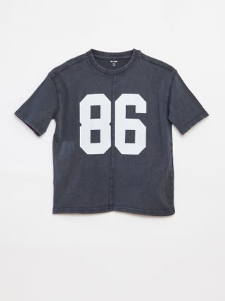 T-shirt oversize de manga curta