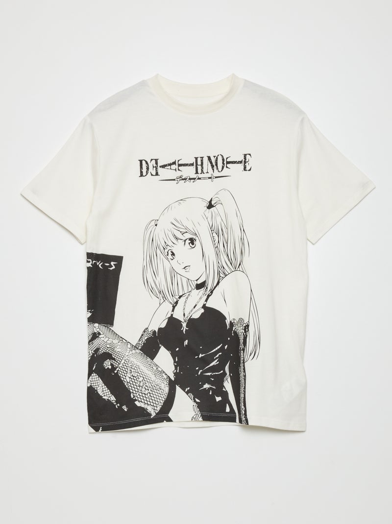 T-shirt oversize 'Death Note' BRANCO - Kiabi