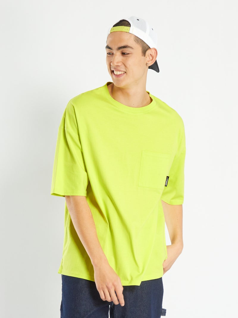 T-shirt oversize em jersey AMARELO - Kiabi