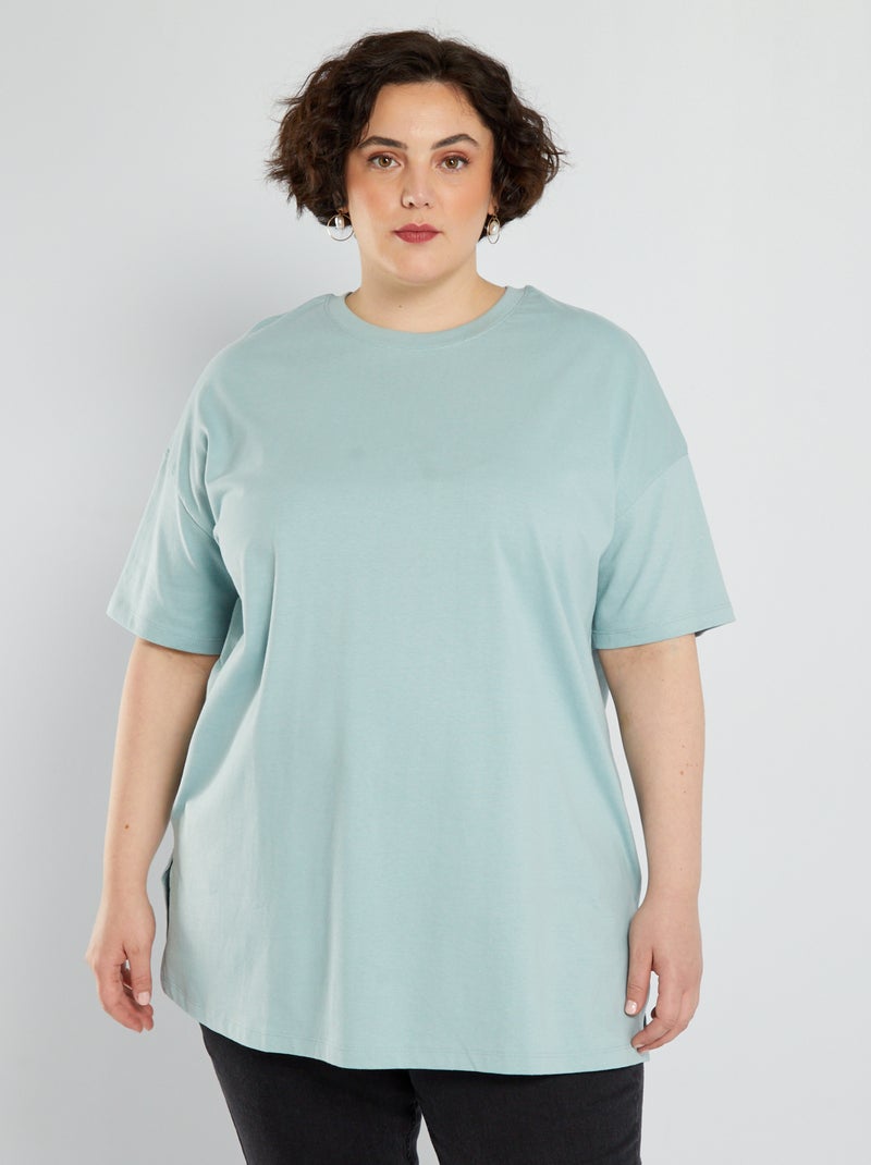 T-shirt oversize em jersey AZUL - Kiabi