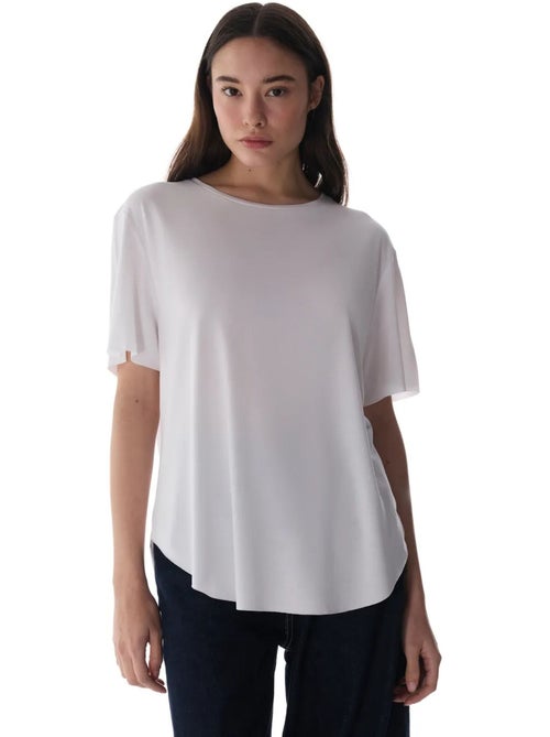T-shirt oversize em modal com gola redonda penti - Kiabi T-shirt oversize em modal com gola redonda penti - Kiabi