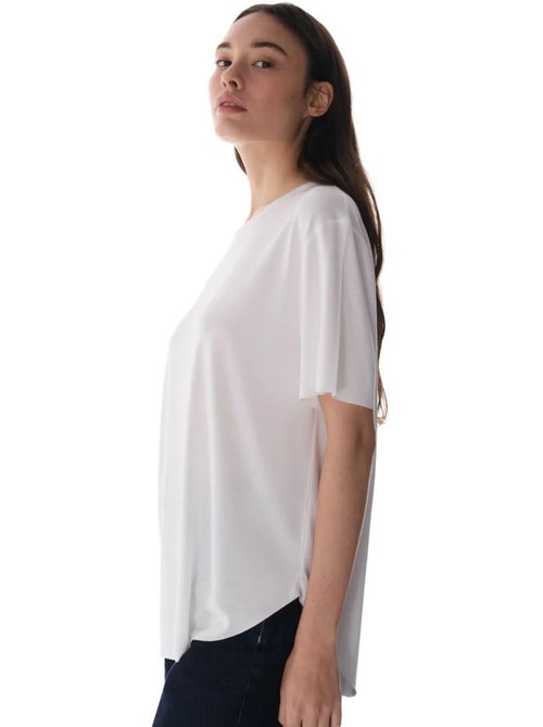 T-shirt oversize em modal com gola redonda penti - Kiabi T-shirt oversize em modal com gola redonda penti - Kiabi