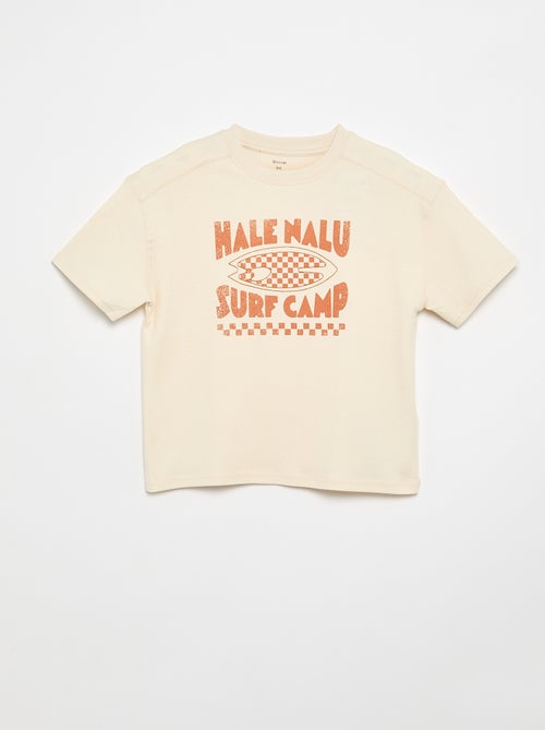 T-shirt oversize estampada - Kiabi