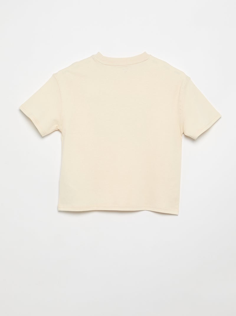 T-shirt oversize estampada Branco - Kiabi