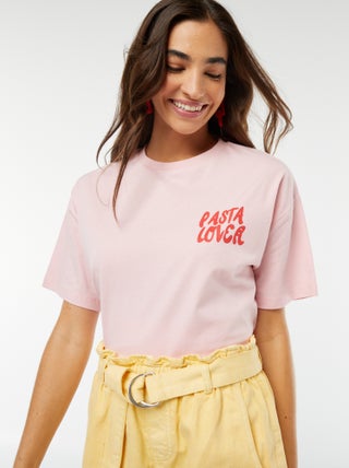 T-shirt oversize estampada