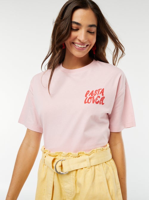 T-shirt oversize estampada - Kiabi