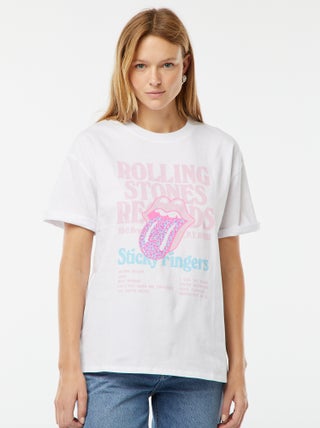 T-shirt oversize estampada 'The Rolling Stones'