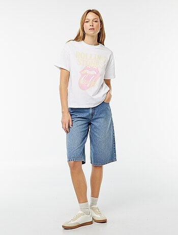 T-shirt oversize estampada 'The Rolling Stones'