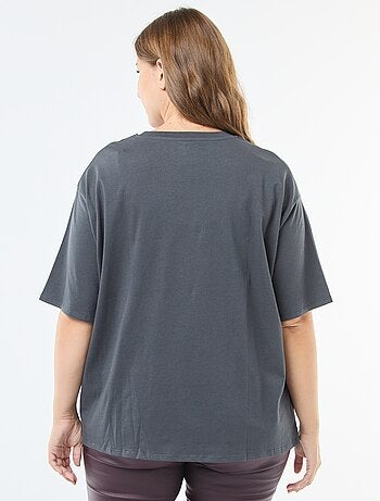 T-shirt oversize estampado
