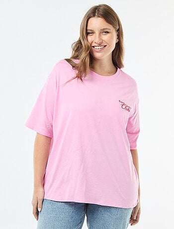 T-shirt oversize estampado