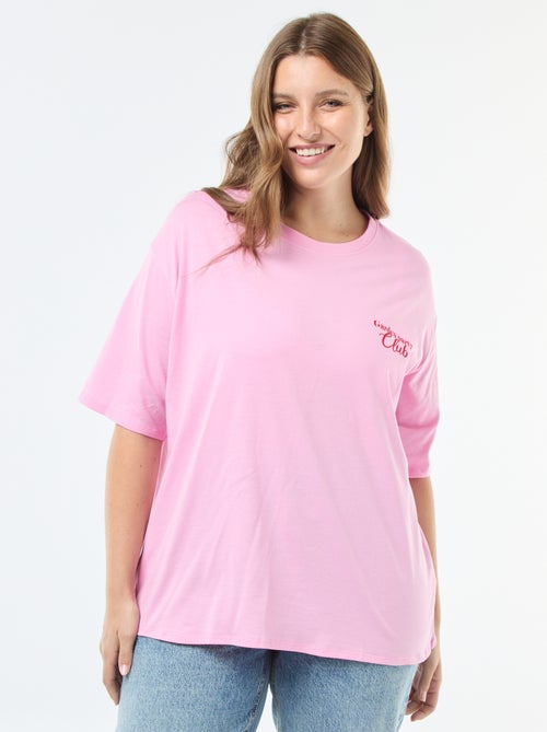 T-shirt oversize estampado - Kiabi