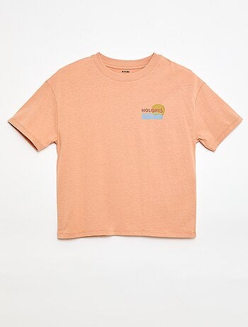 T-shirt oversize estampado