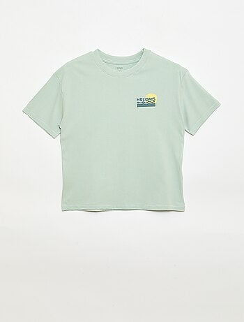 T-shirt oversize estampado
