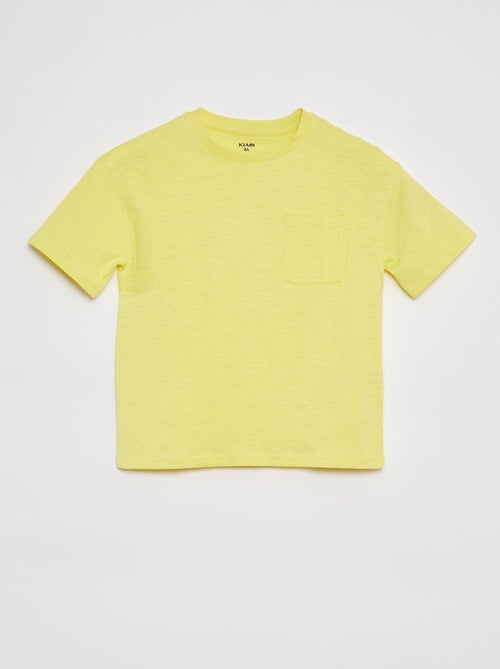T-shirt oversize lisa com bolso - Kiabi