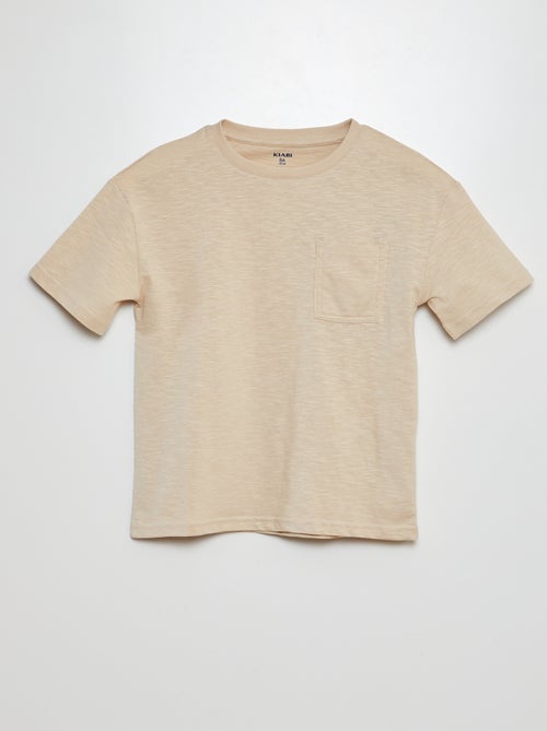 T-shirt oversize lisa com bolso - Kiabi