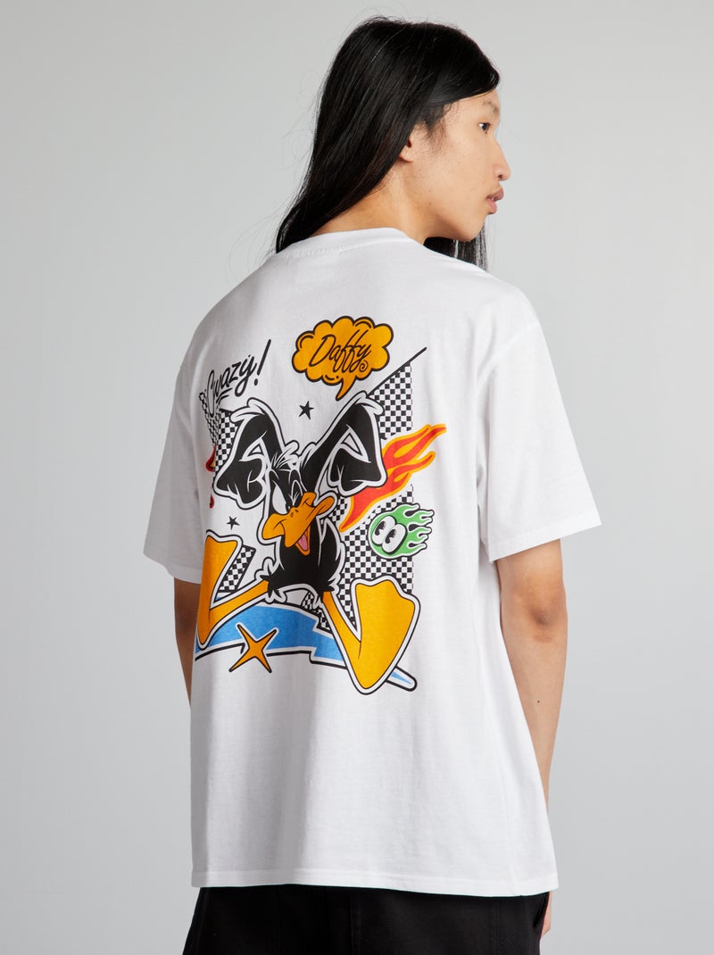 T-shirt oversize 'Looney Tunes' Branco - Kiabi