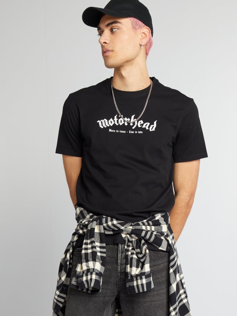 T-shirt oversize 'Motorhead' Preto - Kiabi