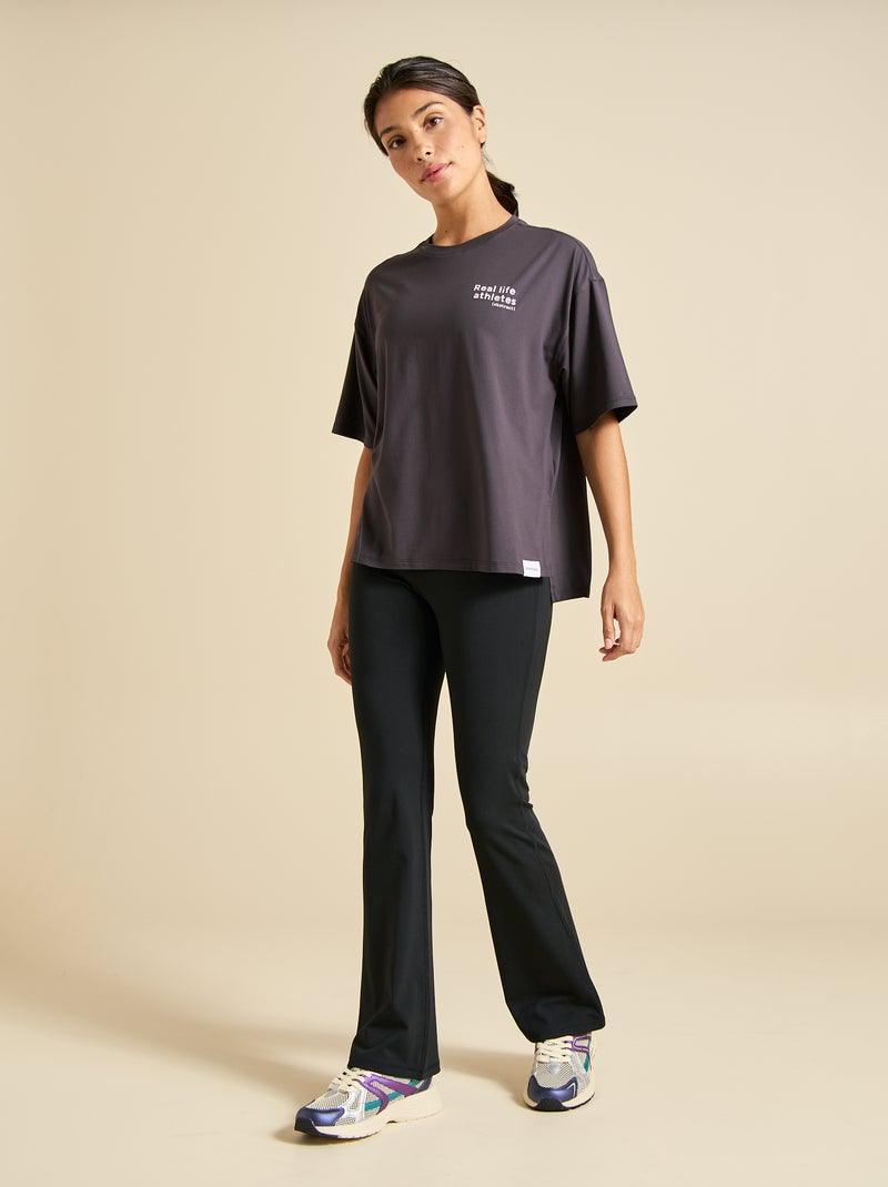 T-shirt oversize multidesportivo - (ekstract) Preto - Kiabi