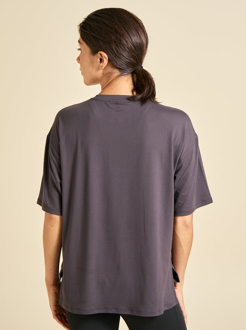 T-shirt oversize multidesportivo - (ekstract) Preto - Kiabi