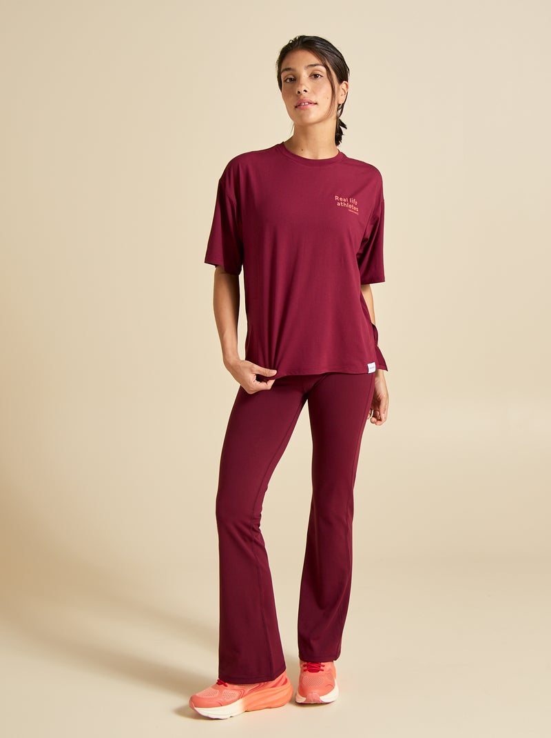 T-shirt oversize multidesportivo - (ekstract) Vermelho - Kiabi
