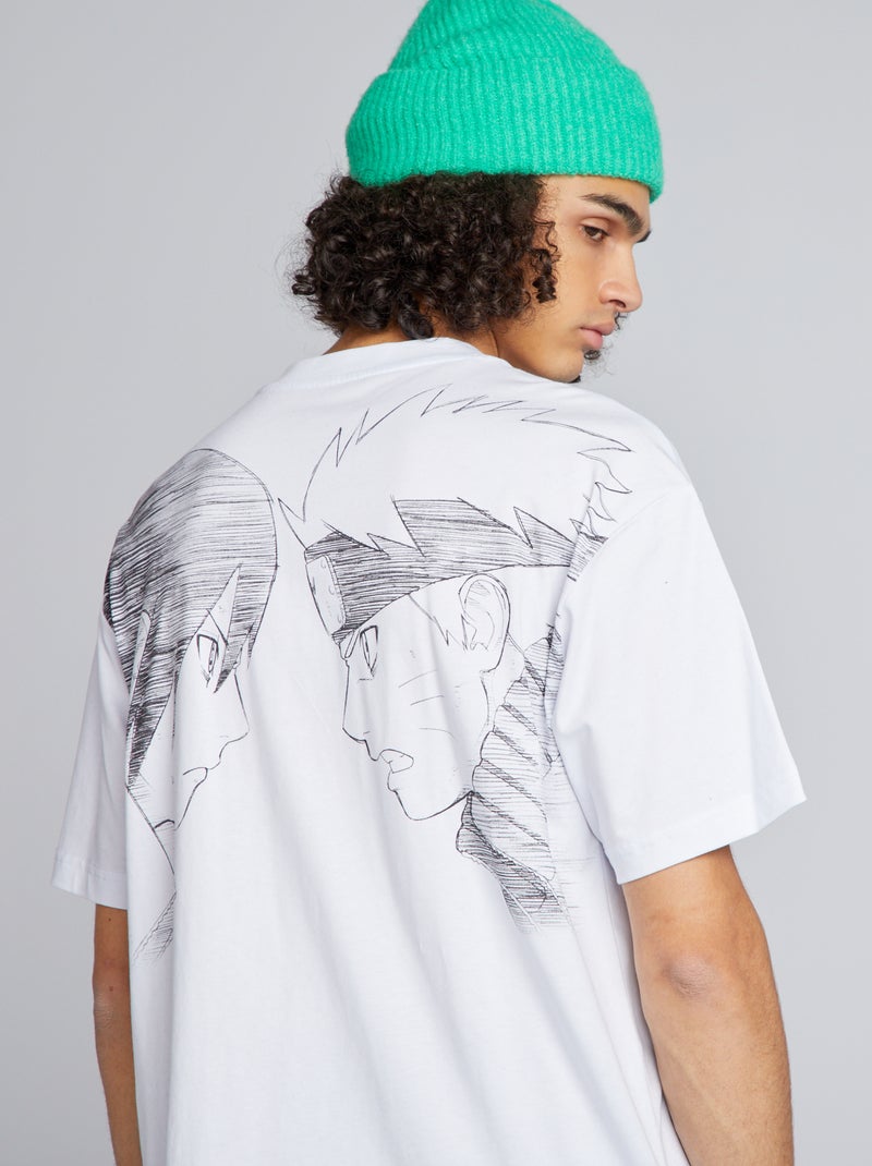T-shirt oversize 'Naruto' BRANCO - Kiabi