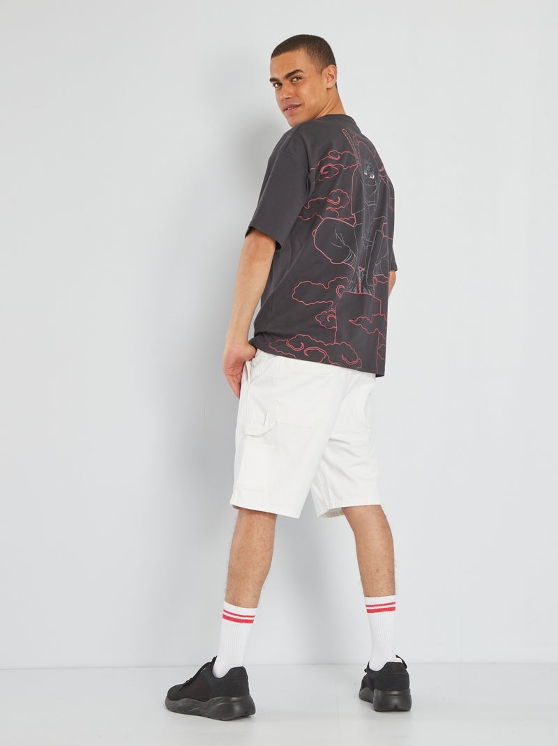 T-shirt oversize 'Naruto' em jersey Preto - Kiabi