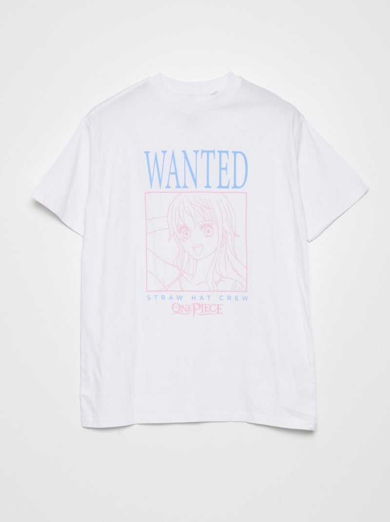 T-shirt oversize 'One Piece' BRANCO - Kiabi