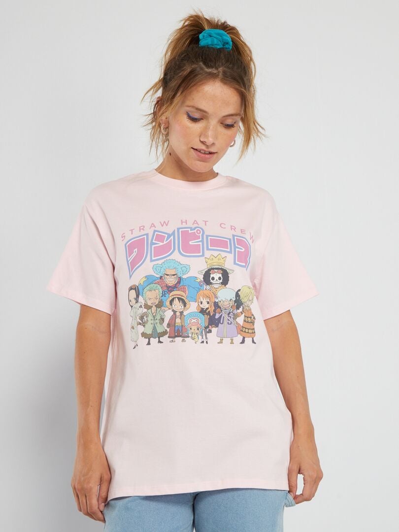 T-shirt oversize 'One Piece' - ROSA - Kiabi - 12.00€