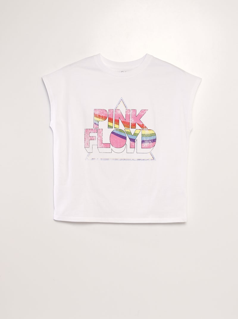 T-shirt oversize 'Pink Floyd' Branco - Kiabi