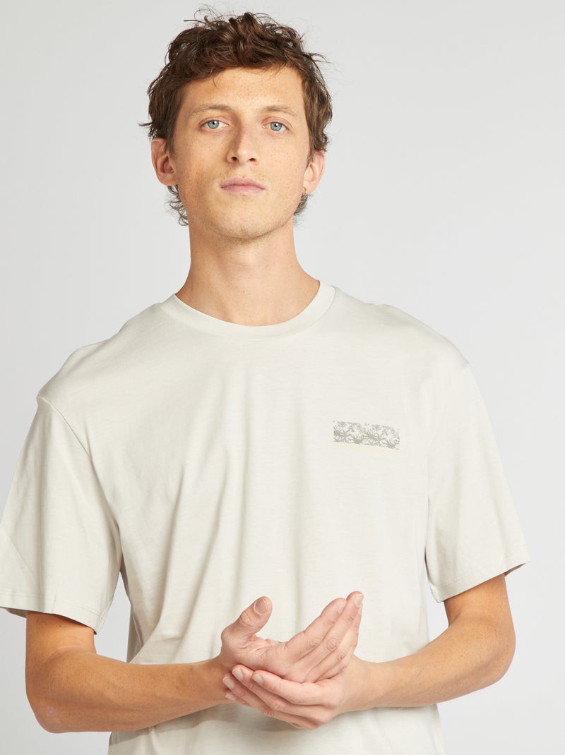 T-shirt oversize 'Produkt' BRANCO - Kiabi