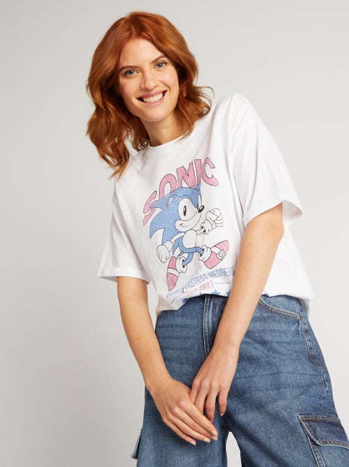 T-shirt oversize 'Sonic' - Kiabi