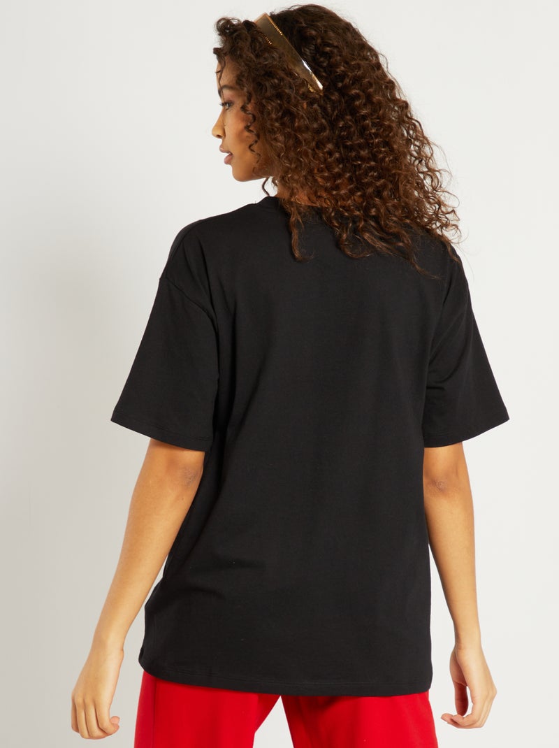 T-shirt oversize 'Stranger Things' Preto - Kiabi