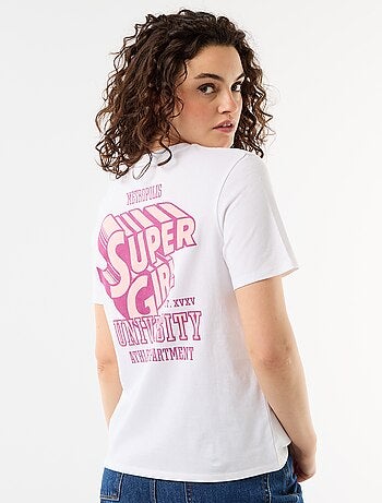 T-shirt oversize 'Supergirl' 'DC Comics' de manga curta
