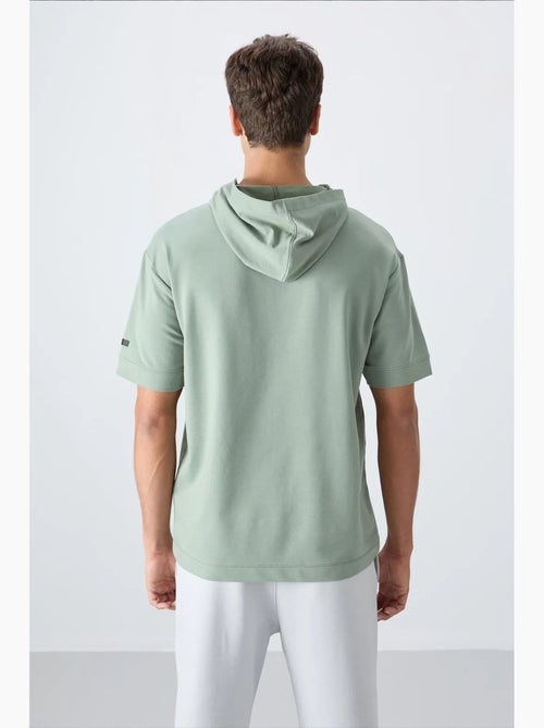 T-shirt oversized com capuz e manga curta tommy - Kiabi T-shirt oversized com capuz e manga curta tommy - Kiabi