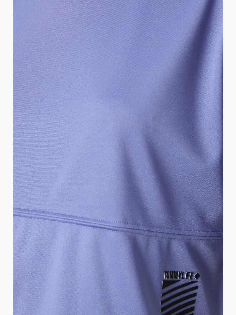 T-shirt oversized com decote redondo e bolso tommy Lavanda - Kiabi